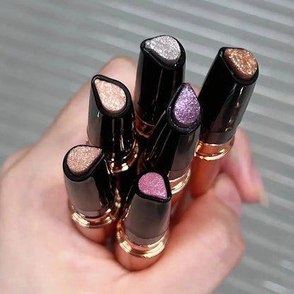 HERORANGEHR Crushed Diamond Ice Diamond Sleeper Silkworm Pen Brightening and Embellishing Eyes for Exquisite Makeup