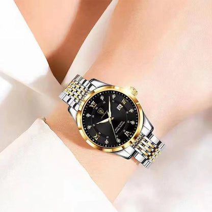 POEDAGAR Women Watches Luxury Fashion Ladies Quartz Watch Waterproof Luminous Date Stainless Stain Wristwatch