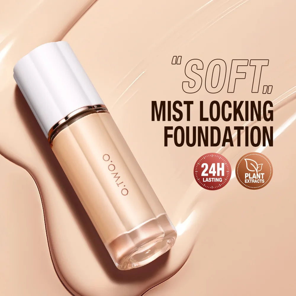 O.TWO.O  Liquid Foundation Oil-control High Coverage Makeup Base Cream SPF30 Waterpoof Concealer Makeup Face Foundation