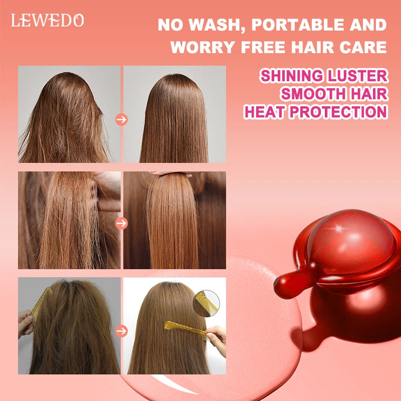 LEWEDO Hair Vitamin Capsule Hair Repair Damaged Hair Care Capsules Essence Protein Smooth Hair Care Repair Anti Loss Essential Oil