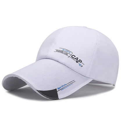 Outdoor Sunscreen Sports Men's Caps Fashion Canvas Unisex Baseball Caps Simple Design Extended Brim Snapback Caps For Men Women