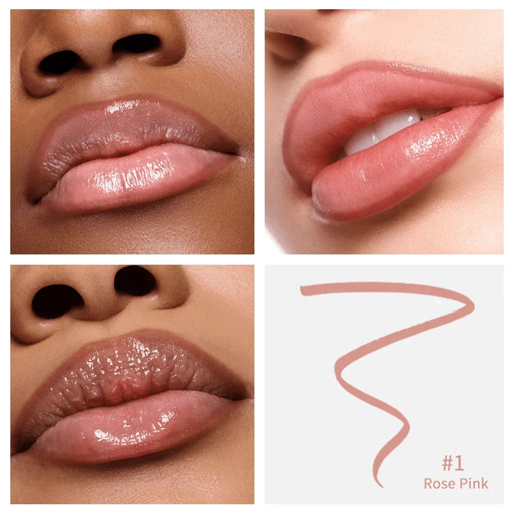 Lip Liner Peel Off Tattoo Lip gloss Colors Waterproof Long Lasting Matte Lip Tint Brown Contour Tear-off Lips Stain Cosmetic