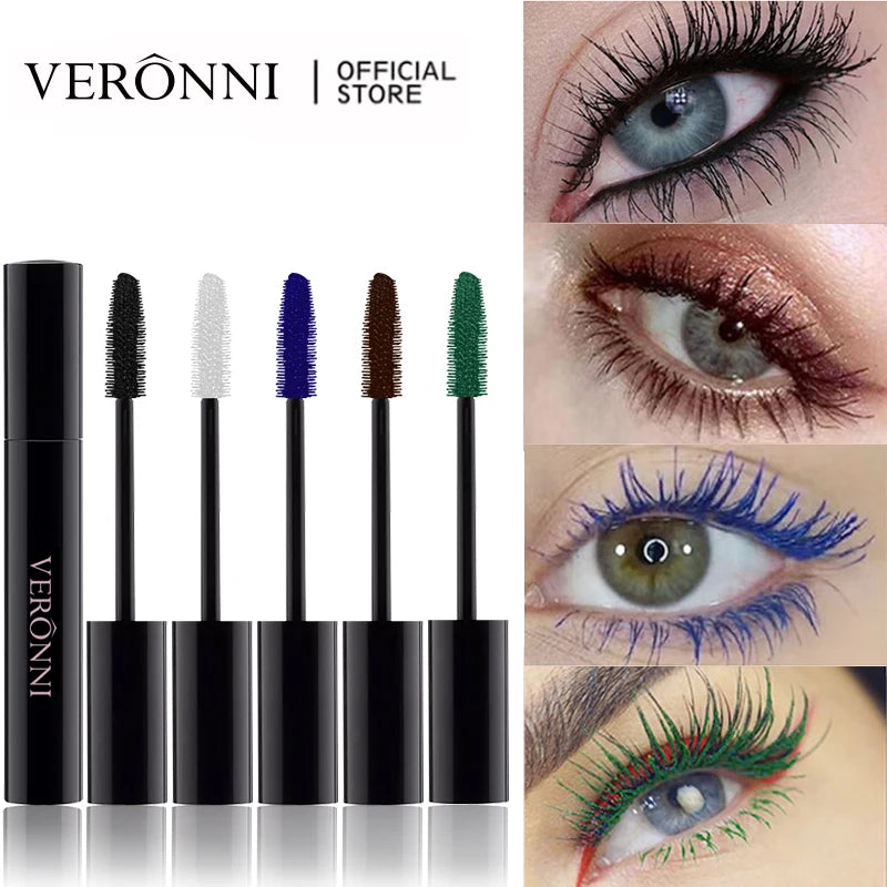 Mascara Eyelashes Lengthening Mascara 4D Silk Fiber Waterproof Curling Mascara Black Eyelashes Extension Make Up Cosmetics