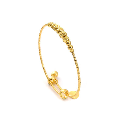24K gold plated Classic Bangles Fashion Bangles For Women Bride Wedding Bracelet Jewelry