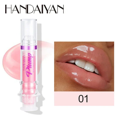 PLUMP POUT Lip Plumping Booster Gloss High Shine for Plumper Looking Lips Extreme Shine Crystal Volume Lip Oil Cosmetics Makeups