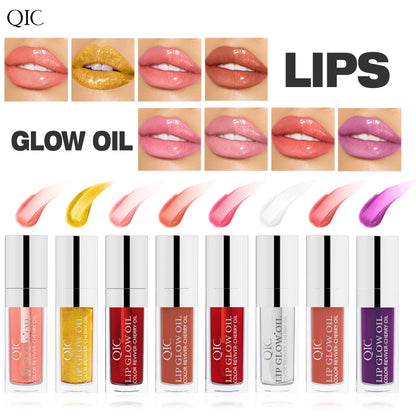 Color Changing Lip Oil Color Change Effect Moisturizing Transparent Plumping Lip Oil Tinted for Lip Care and Dry Lips