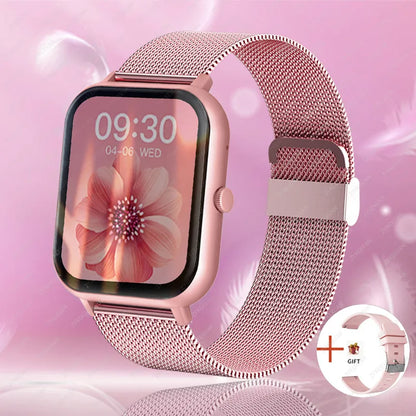 Bluetooth Call Smart Watch Women Men Heart Rate Blood Oxygen Voice Assistant 100+Sports Ladies Smartwatch For Xiaomi