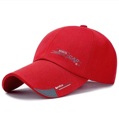 Outdoor Sunscreen Sports Men's Caps Fashion Canvas Unisex Baseball Caps Simple Design Extended Brim Snapback Caps For Men Women