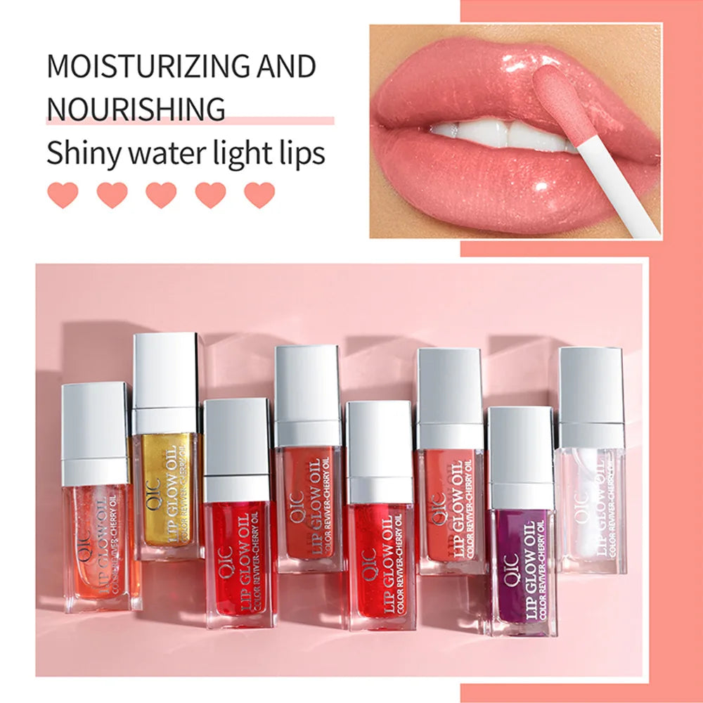 Color Changing Lip Oil Color Change Effect Moisturizing Transparent Plumping Lip Oil Tinted for Lip Care and Dry Lips