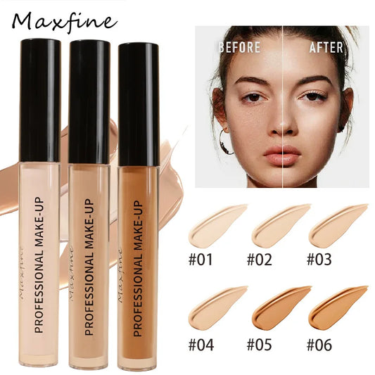 Waterproof Concealer Pen Full Coverage Cover Dark Circles Acne Pores Matte Foundation Cream Facial Long Lasting Makeup Cosmetic