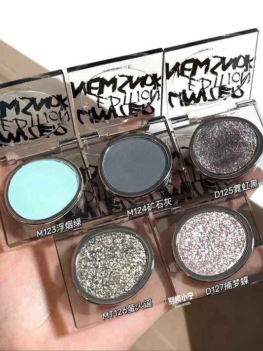 Joocyee Monochrome Eyeshadow Matte Chameleon Powder Smoked Sparkling Pearlescent Shining Sheet Metallic Personality Green