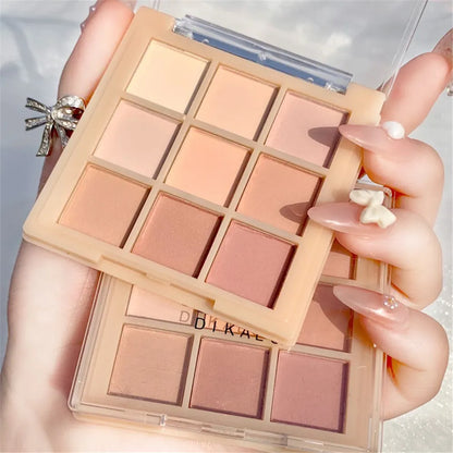 DIKALU All Matte Eyeshadow Palette Eyeshadow Primer Waterproof Glitter Nude Eye Pigment Matte Shimmer Shine Eye shadow Powder