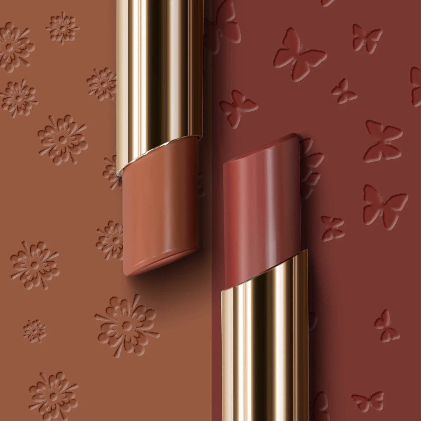 CHARMACY Moisturize Intense Nude Lipstick Luxury Professional Lipsticks Easy to Wear Women Lip Makeup Cosmetic