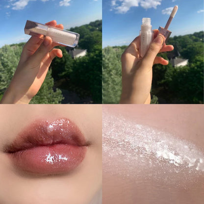 FB Gloss Bomb Cream Color Drip Lip Cream Heat Liquid Lipstick Hydrating Plumping Long Lasting Lip Gloss Lip Makeup for Women 9ml