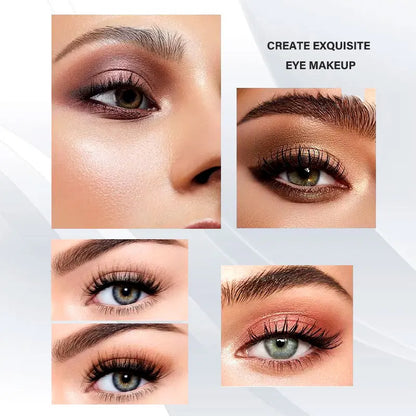 Pudaier 4 Color Eye Shadow Plate Earthy Pearlescent Matte Brightening Glitter Eyeshadow Shiny Eye Shadow Long-lasting Eye Makeup