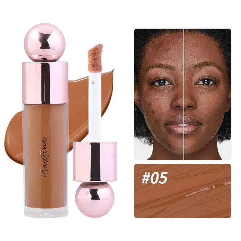 Waterproof Foundation Cream For Dark Skin Full Coverage Oil-Control Liquid Concealer Moisturizing Lasting Base Makeup Products