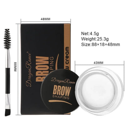 Dragon Ranee 3D Wild Eyebrow Gel Wax Brow Styling Soap Waterproof Long Lasting Tint Eyebrows Enhancers Brows White Brown Makeup Cosmetic Tool