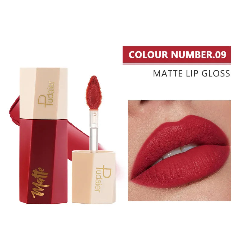 Matte Lip Gloss Long-lasting Waterproof Non-stick Cup Lip Glaze Sexy Waterproof Liquid Lipstick Lip Makeup.