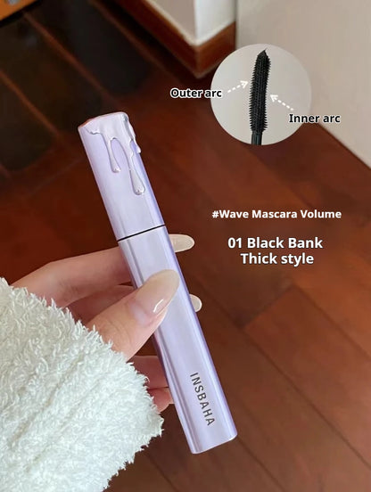 INSBAHA Mascara Eyeblack Three-dimensional Curly Slender Natural Waterproof Sweat Resistant Long-lasting Plump And Dense