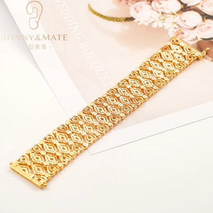 High Quality Woman For Bracelet Luxury Bracelet Fashion Customized 18K Gold Plated Cuban Chain Fashion Jewelry