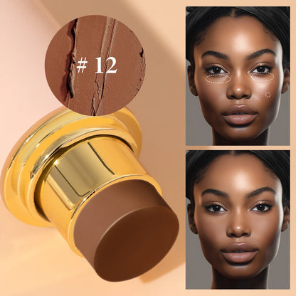 High-End Makeup Pro Foundation Stick, Moisturizing Portable Waterproof Long-Lasting Facial Base Makeup For Natural Flawless Skin