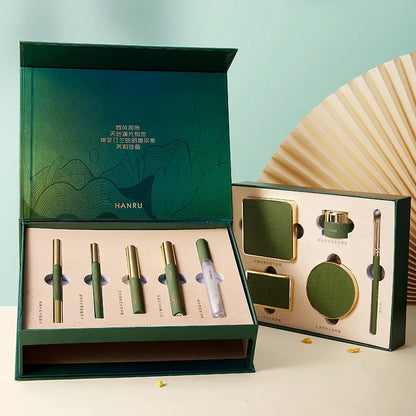 Spring and Jingming Style Makeup Gift Box Lipstick Cushion Foundation Full Set Beauty Set Box Chinese Style Makeup Gift Box