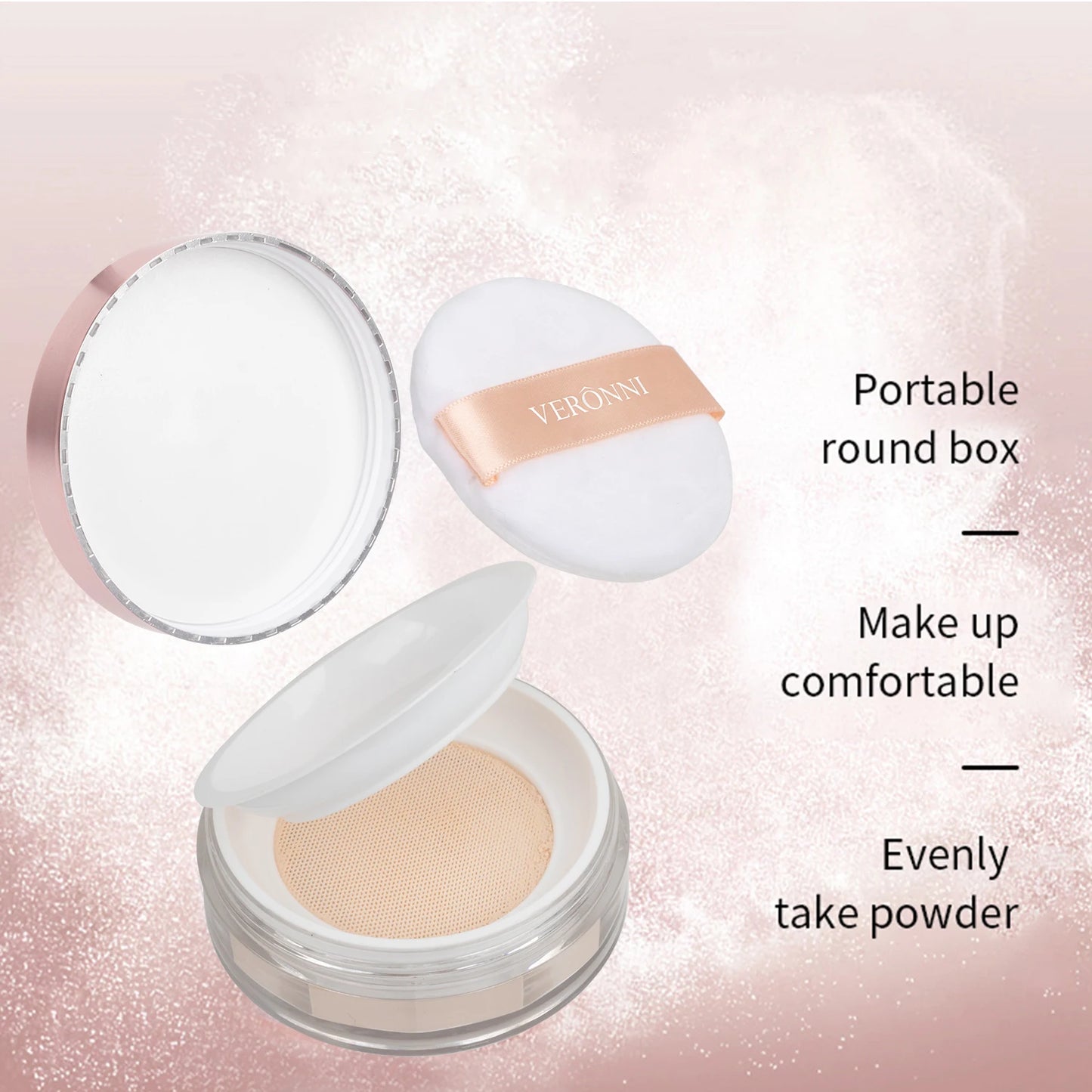 Makeup Loose Powder Transparent Natural Face Finishing Powder Professional Oil-control Waterproof Matte Setting Powder