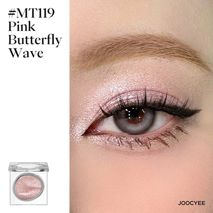 JOOCYEE Eyeshadow Single Long-lasting Natural Easy to blend High-pigmented Diamond shimmering Eyeshadow Black Blue