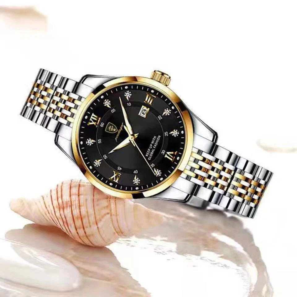 POEDAGAR Women Watches Luxury Fashion Ladies Quartz Watch Waterproof Luminous Date Stainless Stain Wristwatch