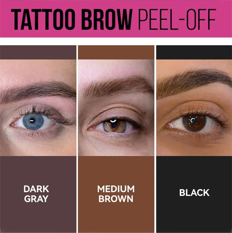 eelhoe Semi-permanent Eyebrow Cream Long Lasting Waterproof Eyebrow Gel 3 Day Peel Off Dye Tattoo Tint Tearing Eye Brow Cosmetics