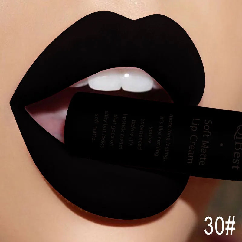 Hot Lipgloss Sexy Red Liquid Lipstick Ultra Matte Velvet Long Lasting Women Beauty Nonstick Cup Waterproof Lip Gloss Nude Makeup