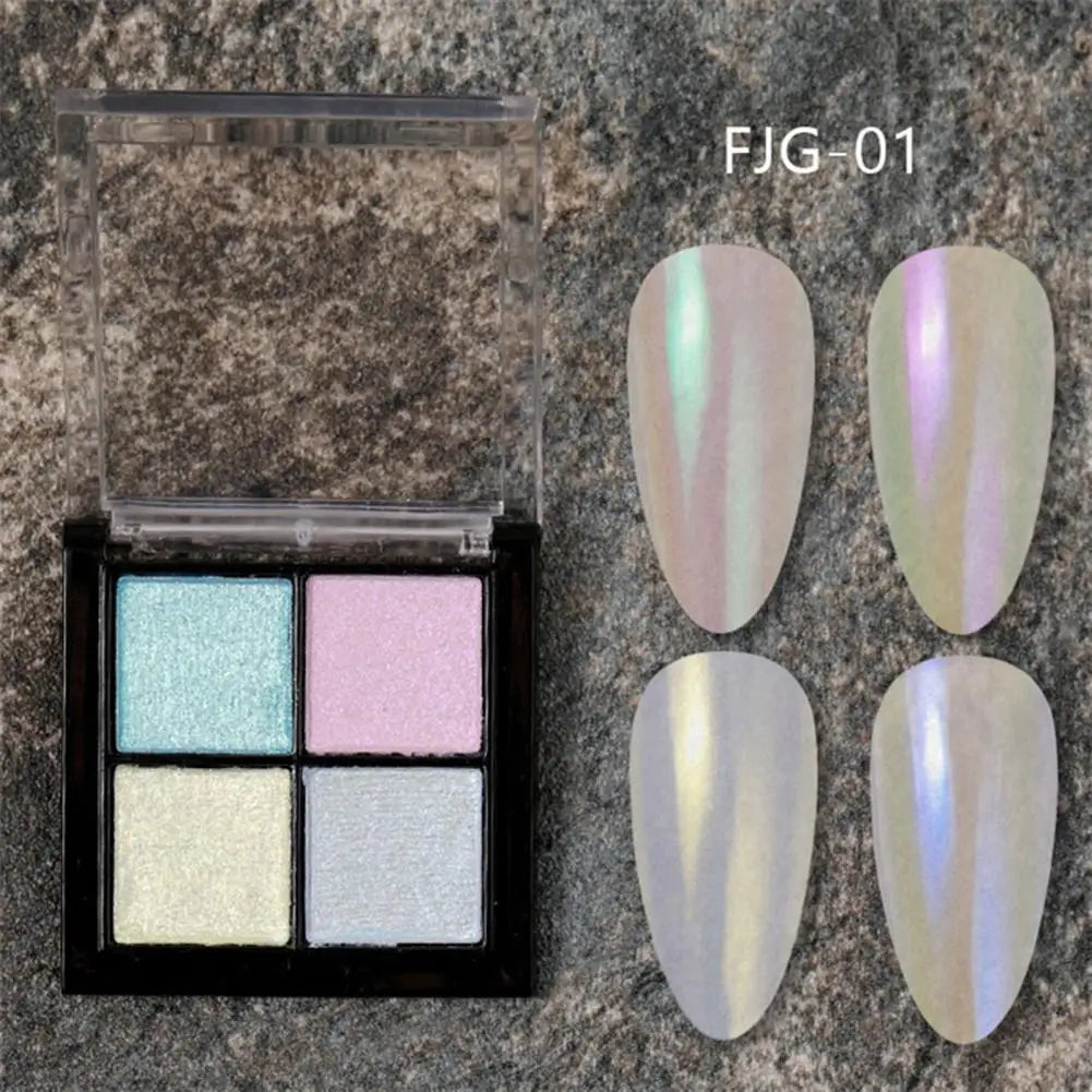 FOCALLURE Functional Solid Mirror Nail Glitter Powder Fashion Nail Powder Nail Art Glitter Powder for Female