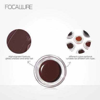 FOCALLURE Eyebrow Cream Gel Enhancers Long-lasting Waterproof Eye Brows Pomade Gel With Brushes For Women Makeup