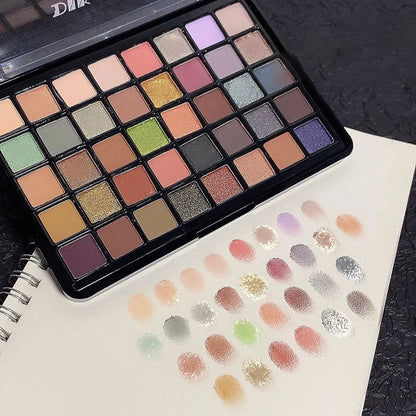 DIKALU Shimmer Eye shadow Palette 40 Colors Eye Shadows Matte Glitter Pigment Eye Shadows Wterproof Korean Eye Makeup Palette Cosmetics