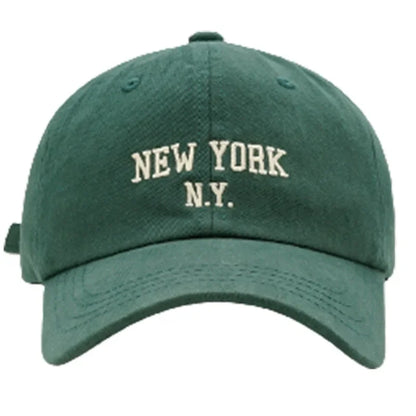 Fashion NEW YORK Letter Cap for Women Men's Baseball Cap Sports Sun Hat Kpop Soft Snapback Retro Hip-Hop Cotton Hats