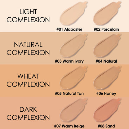 FOCALLURE Waterproof Matte Face Liquid Foundation Full Coverage Concealer Whitening Face Makeup Base Cream Cosmetics for Women