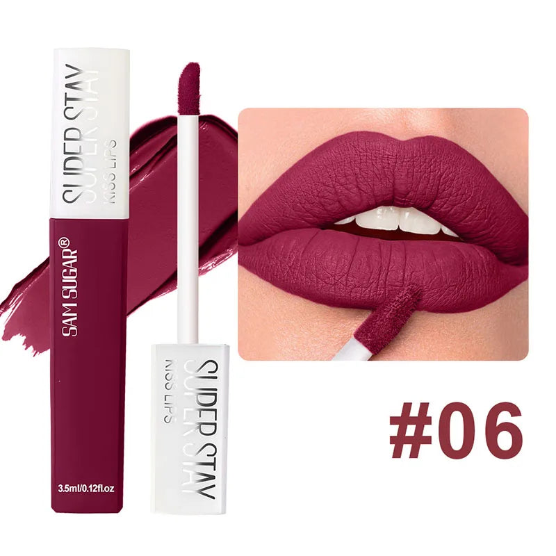 Matte Lipstick Set Lip Gloss Sets 6 PCS Non Stick Cup Stain Makeup Beauty For Women Waterproof Long Lasting Cosmetics