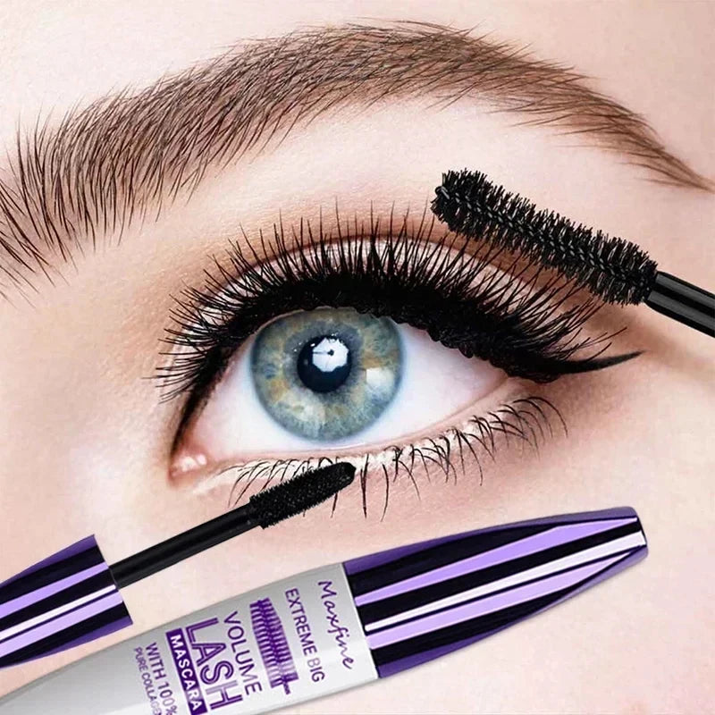 Maxfine 5d Three-dimensional Mascara Purple Blue White Multi-color Mascara Base Long-lasting Non-smudge Long-lasting Curling Shaping Mas