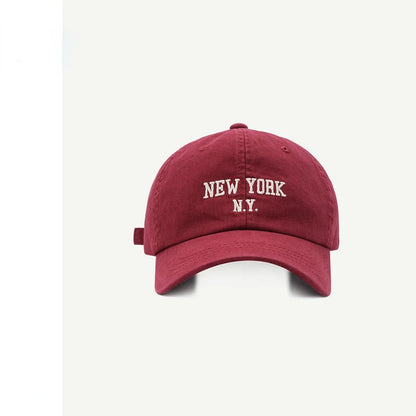 Fashion NEW YORK Letter Cap for Women Men's Baseball Cap Sports Sun Hat Kpop Soft Snapback Retro Hip-Hop Cotton Hats