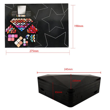 Pudaier Multi-function Makeup Kit Full Set Box For Women Eyeliner Eye shadow Lipstick Lip Gloss Blush Beginner Travel Portable Palette