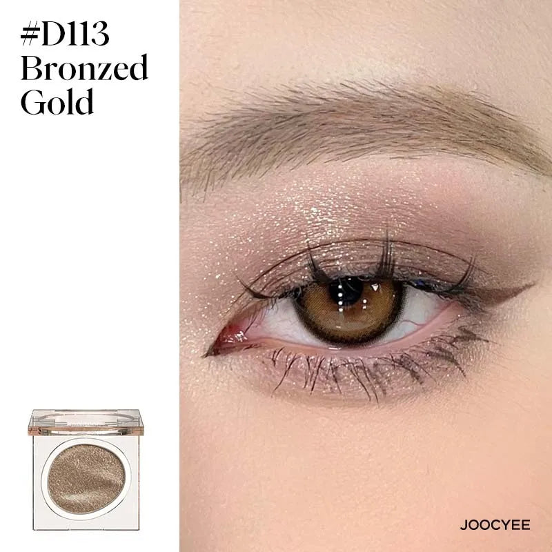 JOOCYEE Eyeshadow Single Long-lasting Natural Easy to blend High-pigmented Diamond shimmering Eyeshadow Black Blue