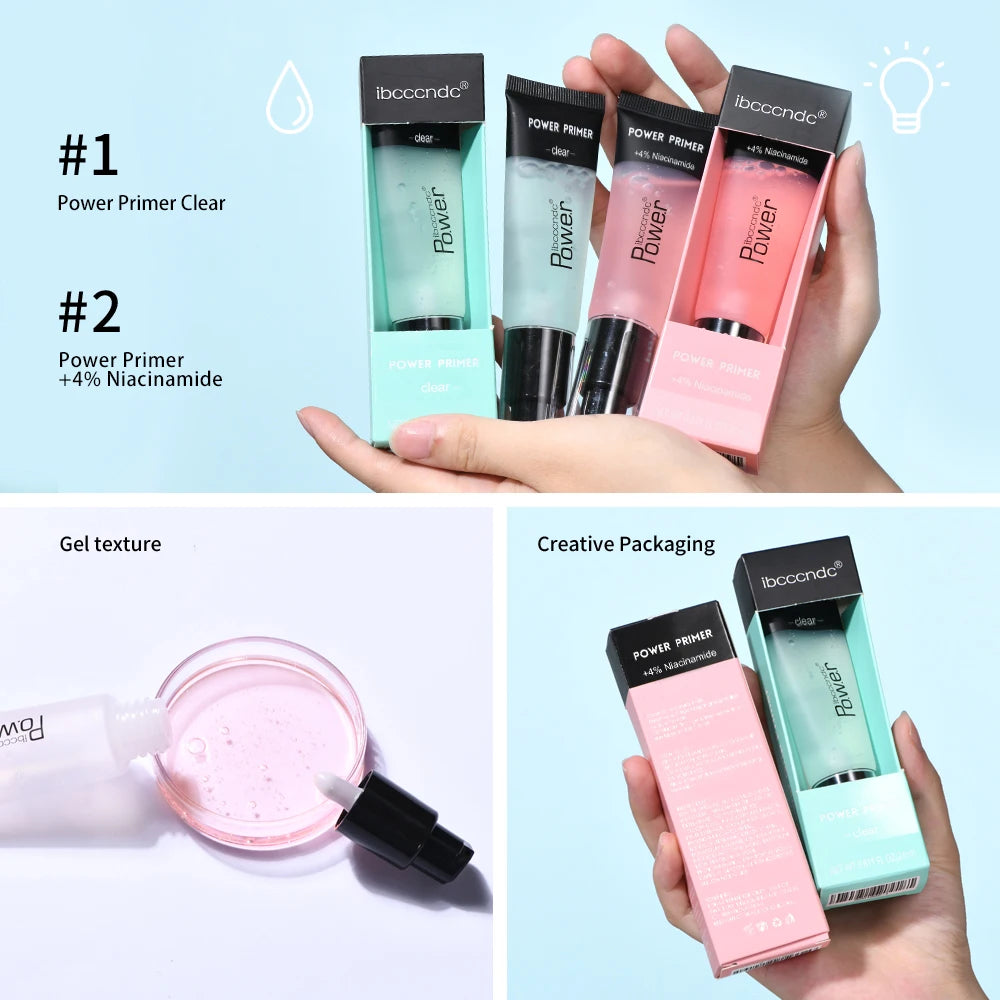 Power Grip Primer Gel Based Hydrating Face Primer For Smoothing Skin Gripping Makeup Invisible Pore Colorless Primes 24ml