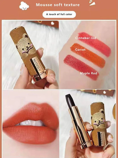 3in1 Velvet Lipstick Set Matte Soft Mist Lipstick Makeup Non-stick Cup Lipstick Non-fading Lips Waterproof Make Up Lipstick