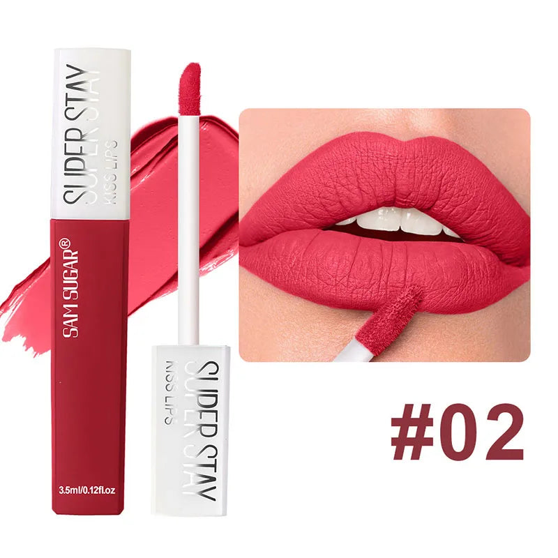 Matte Lipstick Set Lip Gloss Sets 6 PCS Non Stick Cup Stain Makeup Beauty For Women Waterproof Long Lasting Cosmetics