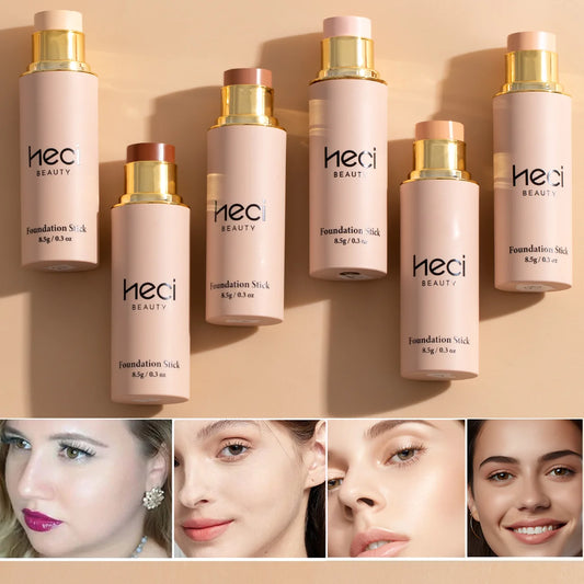 High-End Makeup Pro Foundation Stick, Moisturizing Portable Waterproof Long-Lasting Facial Base Makeup For Natural Flawless Skin