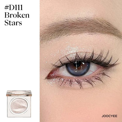 JOOCYEE Eyeshadow Single Long-lasting Natural Easy to blend High-pigmented Diamond shimmering Eyeshadow Black Blue