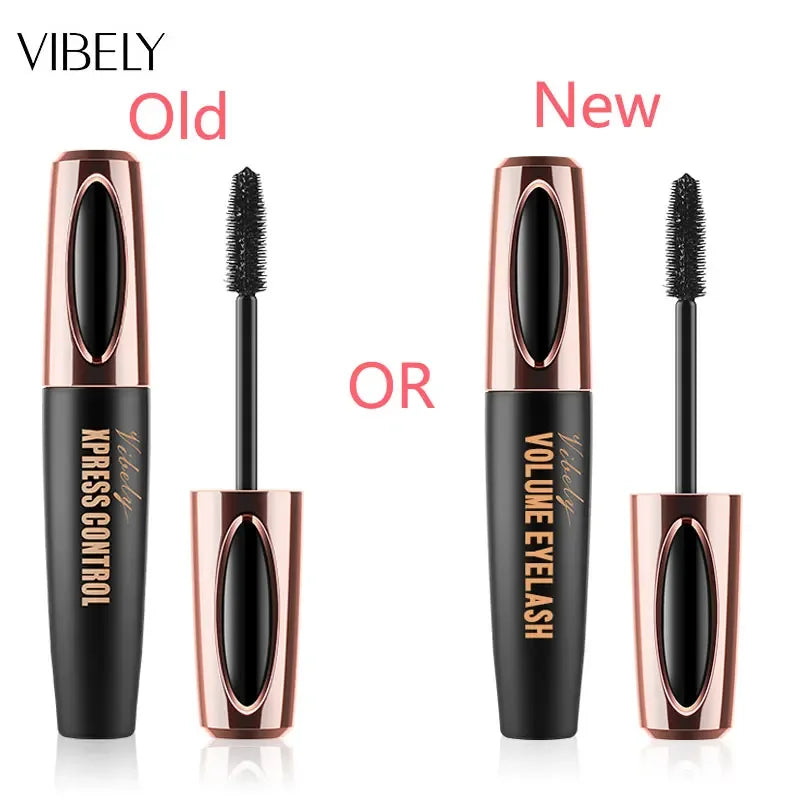 New 4D Silk Fiber Lash Mascara Waterproof VIBELY 3d Mascara For Eyelash Extension Black Thick Lengthening Eye Lashes Cosmetics