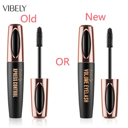 New 4D Silk Fiber Lash Mascara Waterproof VIBELY 3d Mascara For Eyelash Extension Black Thick Lengthening Eye Lashes Cosmetics