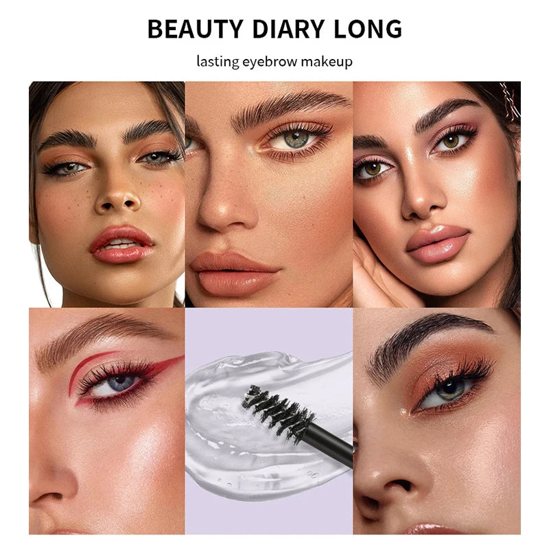 Waterproof Mascara Eye Shadows Long-lasting Fixed Eyebrow Quick-dry Hose Transparent Eye Black Korean Makeup Products