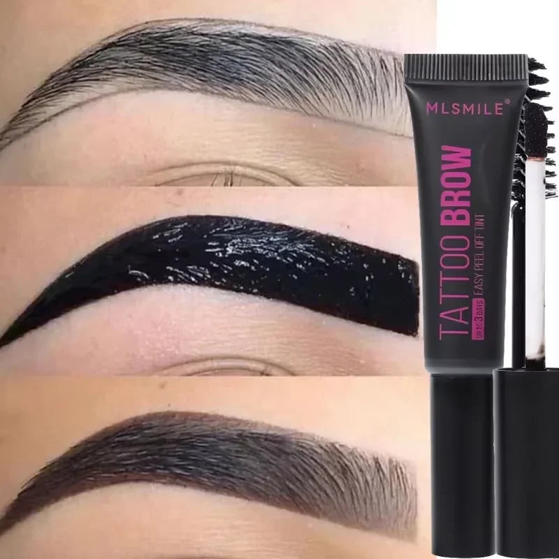 eelhoe Semi-permanent Eyebrow Cream Long Lasting Waterproof Eyebrow Gel 3 Day Peel Off Dye Tattoo Tint Tearing Eye Brow Cosmetics